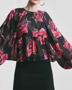 Georgette Blouse Evening Blush