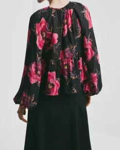 Georgette Blouse Evening Blush
