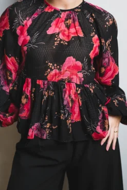 Georgette Blouse Evening Blush