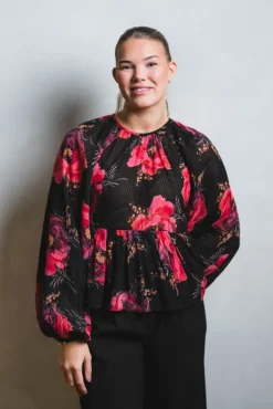 Georgette Blouse Evening Blush