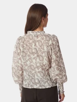 Gilda Soft Paisley Blouse Creme