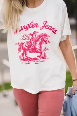 Girlfriend Tee Worn White