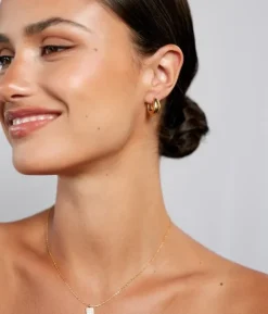 Golden Curve Hoops Petit Gold