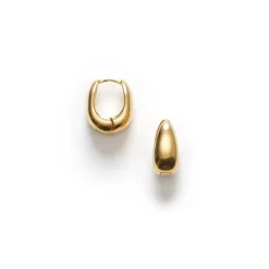 Golden Curve Hoops Petit Gold