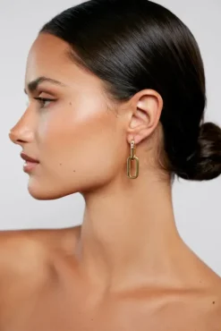 Golden Link Earrings Gold