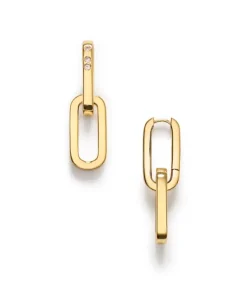 Golden Link Earrings Gold