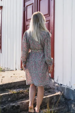Gry Astrid Shirt Dress C Green Flower