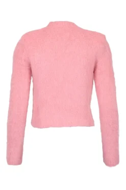 Hairy Knit Sweater Pink