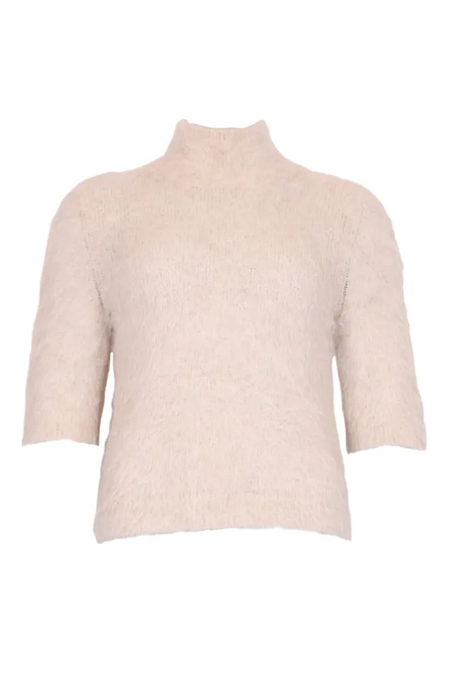 Hairy Knit Turtleneck Soft