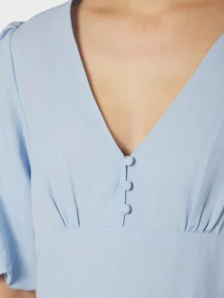 Halli Linen Dress Light Blue