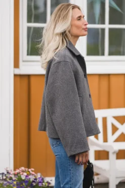 Hamra Wool Jacket Grey Melange