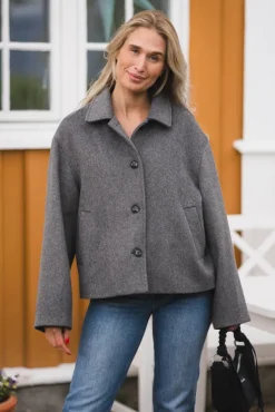 Hamra Wool Jacket Grey Melange