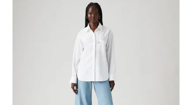 Harlie Boyfriend Shirt Bright White