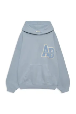 Harvey Sweatshirt Letterman Washed Light Blue