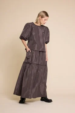Hay 25 Solid Skirt Brown