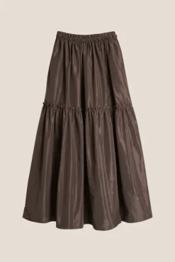 Hay 25 Solid Skirt Brown