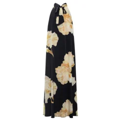 Heather Dress Gold Maxi Flower