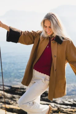 Heather Jacket Dark Camel