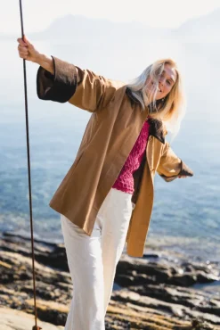 Heather Jacket Dark Camel