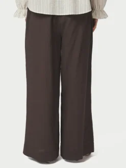 Heifa Linen Pants Dark Brown