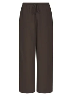 Heifa Linen Pants Dark Brown