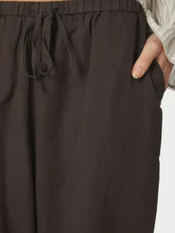 Heifa Linen Pants Dark Brown