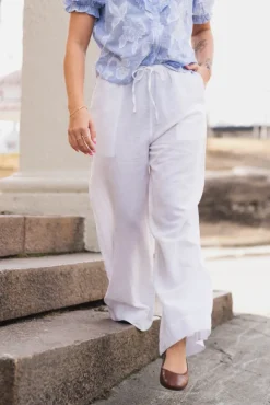 Heifa Linen Pants White
