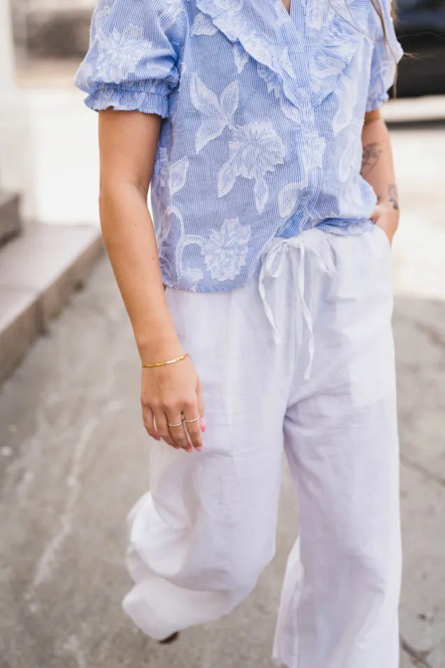Heifa Linen Pants White