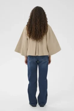 Hinona Cape Jacket Sandstone