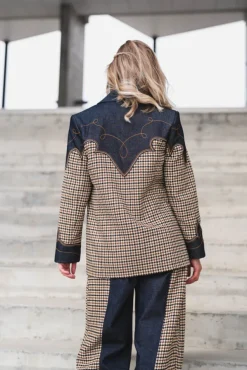 Houndstooth Blazer Rinse