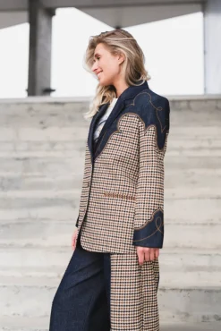 Houndstooth Blazer Rinse