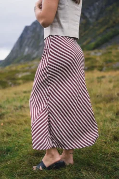 Hyro Skirt Terracotta Stripe