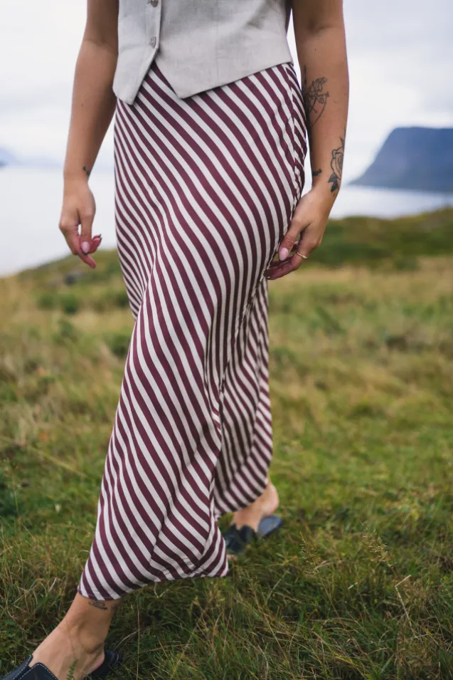 Hyro Skirt Terracotta Stripe