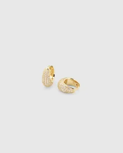 Ice Huggies Pave Gold