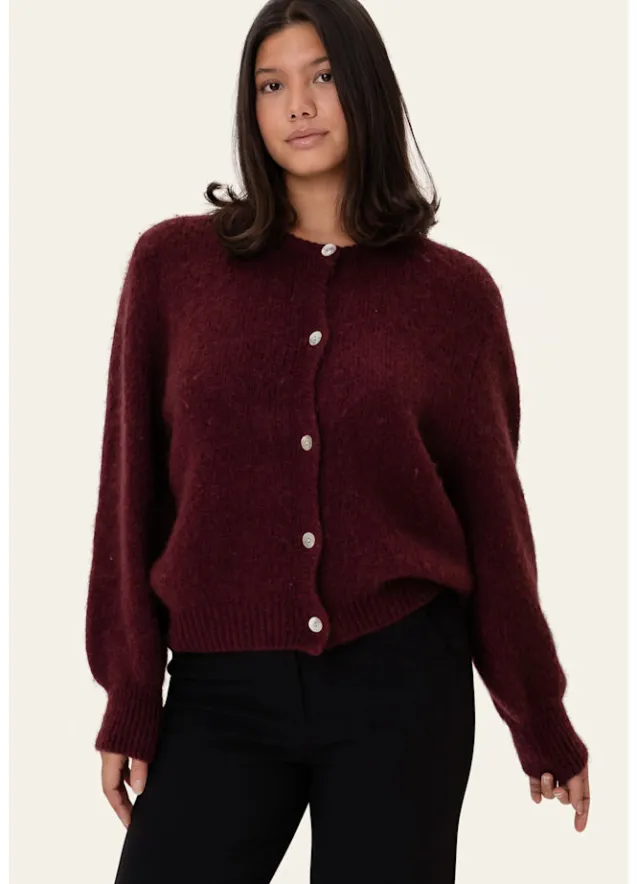 Idaic Cardigan Bordeaux