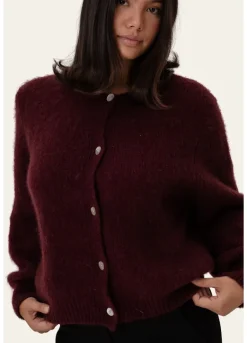 Idaic Cardigan Bordeaux