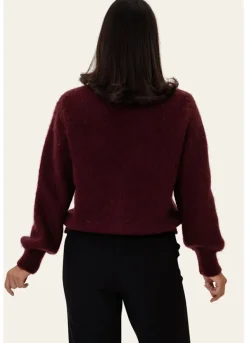 Idaic Cardigan Bordeaux