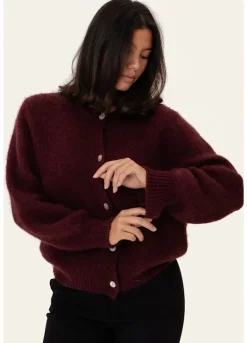 Idaic Cardigan Bordeaux