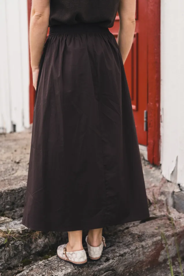 Ida Maja HW Skirt Black Coffee