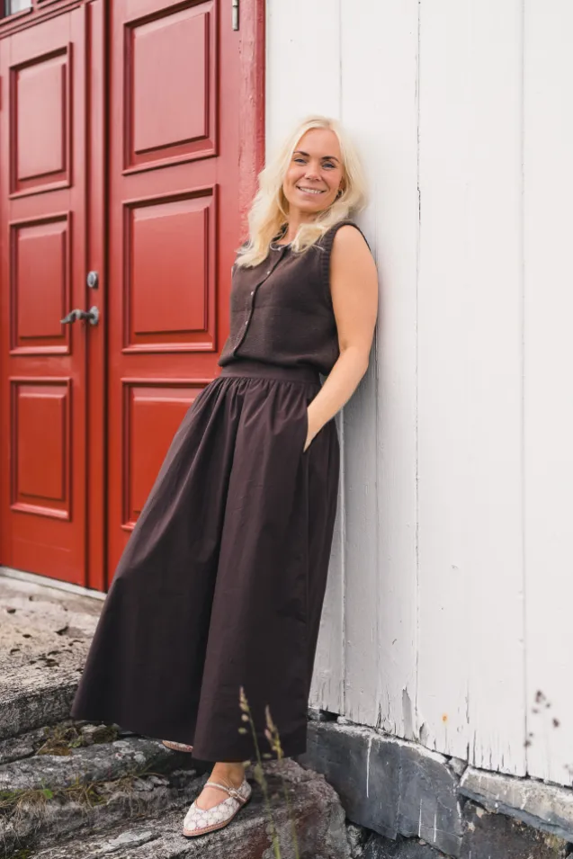 Ida Maja HW Skirt Black Coffee