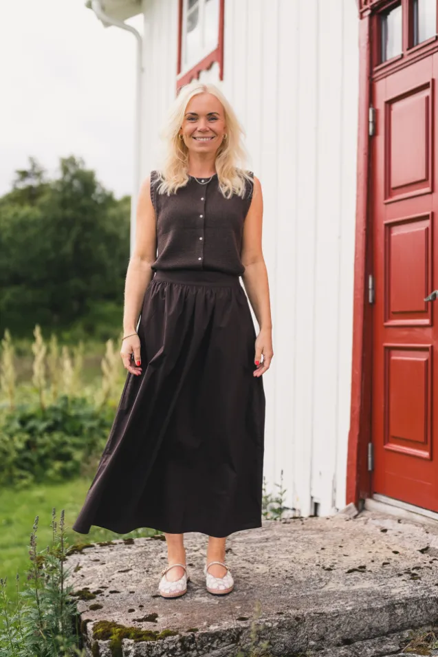 Ida Maja HW Skirt Black Coffee