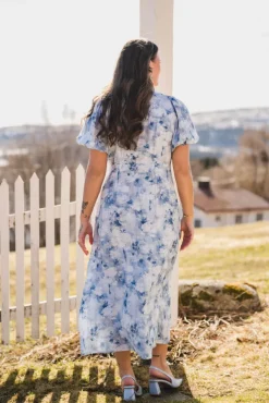 Illana Floral Fusion Dress Blue