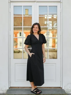 Illana Poplin Dress Black