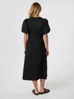 Illana Poplin Dress Black