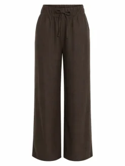 Immi Linen Pants Dark Brown