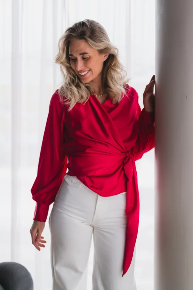 Ines Blouse Raspberry Pink