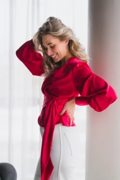 Ines Blouse Raspberry Pink