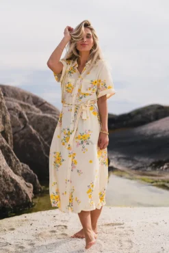 Irene 2/4 Shirt Dress Mimosa Flower
