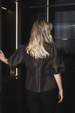 Isabel 25 Solid Blouse Brown