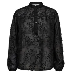 Isak Embroidery Shirt Black